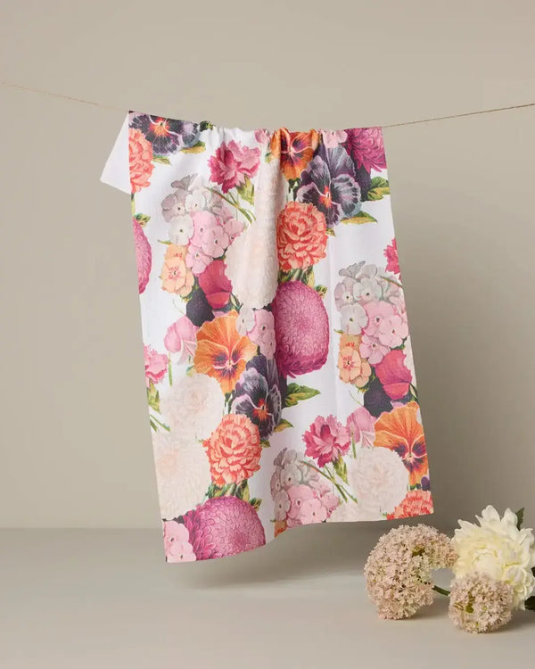 Geometry House Tea Towel -  Ecstatic Blooms