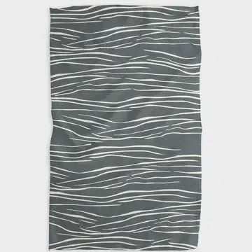 Geometry House Tea Towel - Flowing Midnight