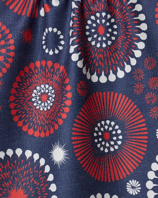 Geometry House Tea Towel -  Freedom Sparks Blue