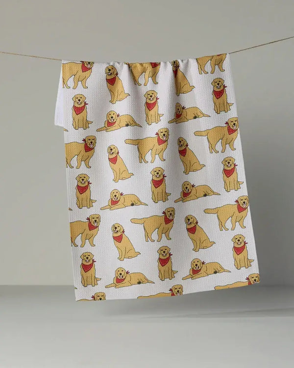 Geometry House Tea Towel -  Golden Days Vanilla