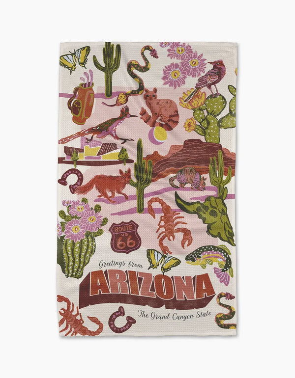 Geometry House Tea Towel - Greetings from Arizona