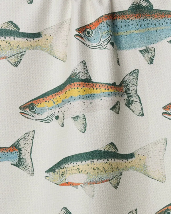 Geometry House Tea Towel -  Hooked on Fishing