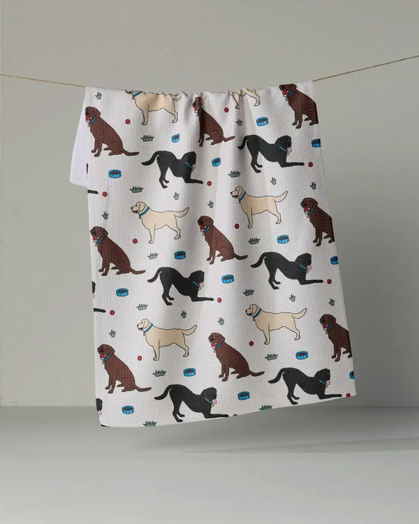Geometry House Tea Towel -  Lab Pals Multi
