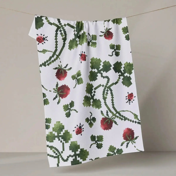 Geometry House Tea Towel -  Ladybug Fields