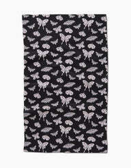 Geometry House Tea Towel - Lunar Moths Black