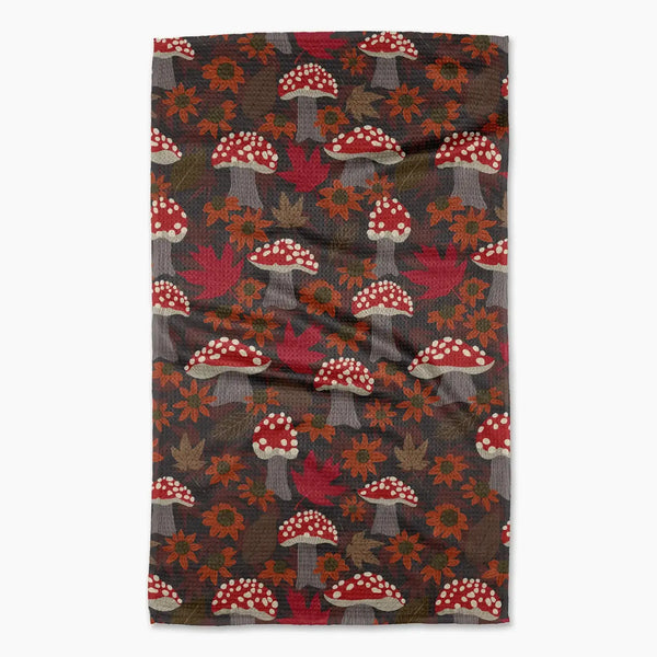 Geometry House Tea Towel - Mushroom Forest