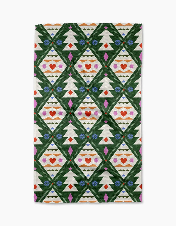 Geometry House Tea Towel - Nordic Christmas