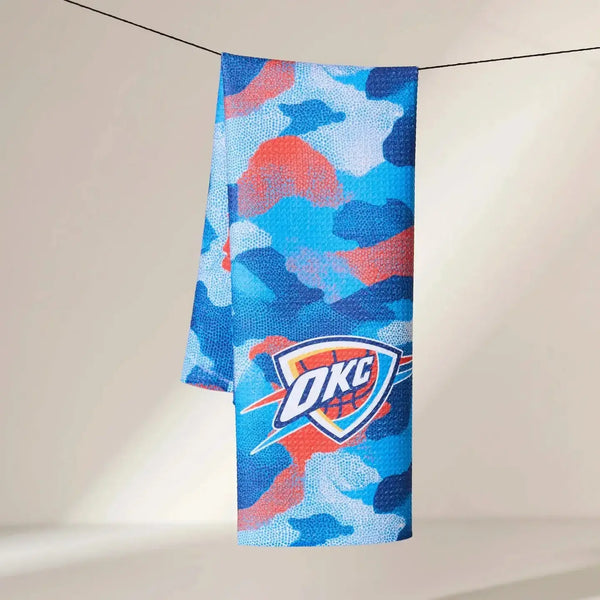 Geometry House Tea Towel -  OKC Camo
