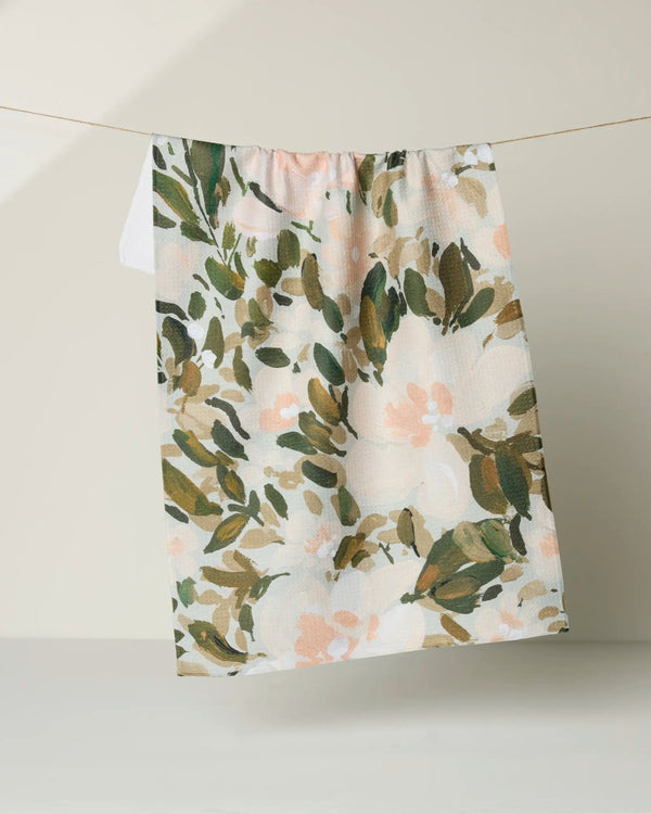 Geometry House Tea Towel -  Painted Blossoms