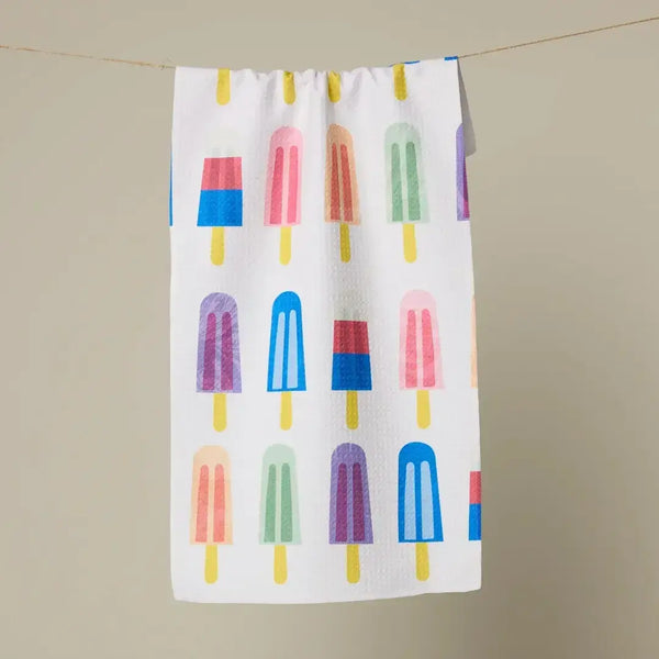 Geometry House Tea Towel -  Poppy Popsicles
