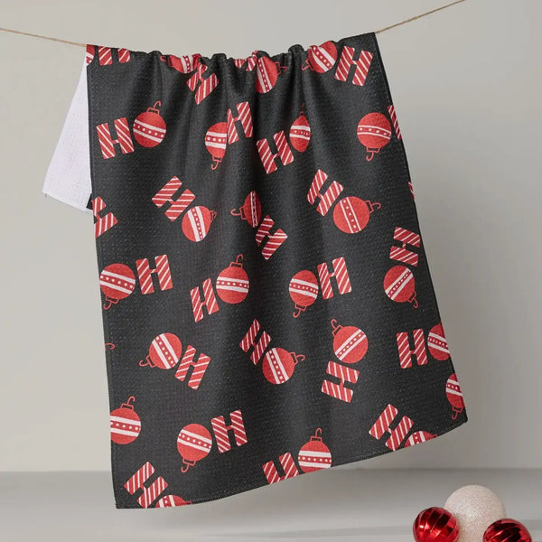 Geometry House Tea Towel - Santa Greetings