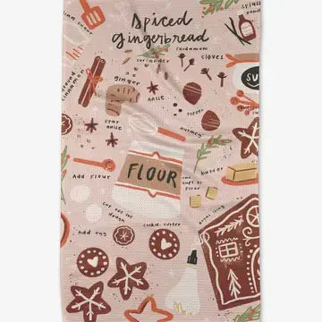 Geometry House Tea Towel - Spiced Gingerbread