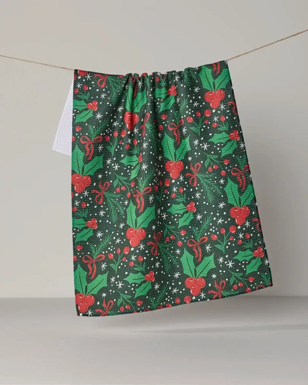 Geometry House Tea Towel - Sugarplum Florals Traditional