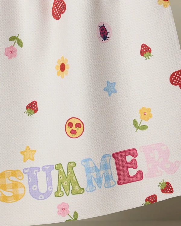 Geometry House Tea Towel -  Summer Alphabet