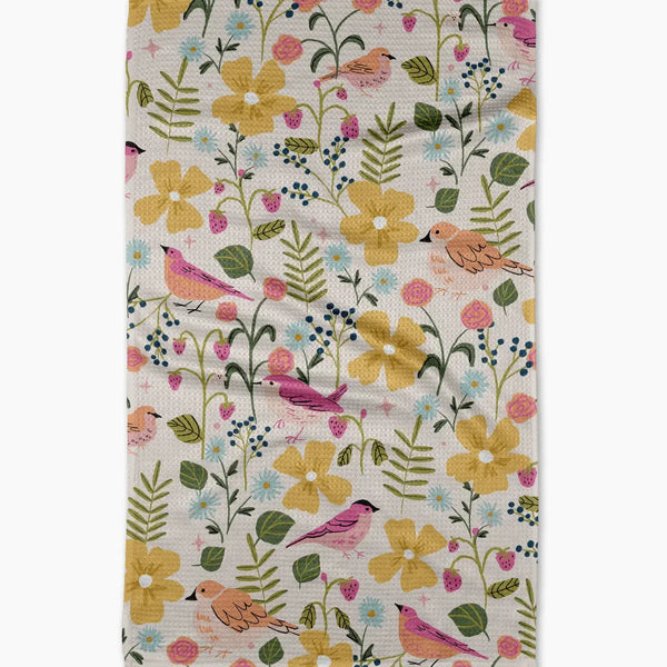 Geometry House Tea Towel -  Summer Songbirds
