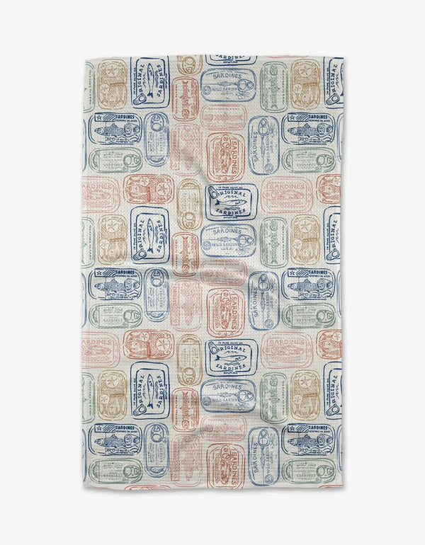 Geometry House Tea Towel - Tinned Sardines