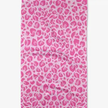 Geometry House Tea Towel - Valentines Leopard