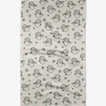 Geometry House Tea Towel - Vintage Santa