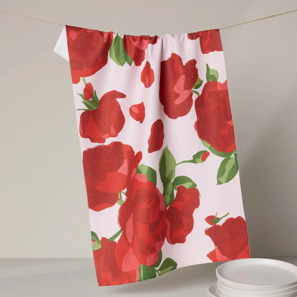Geometry House Tea Towel -  Whispering Roses