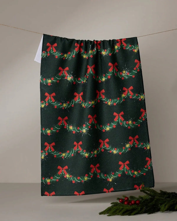 Geometry House Tea Towel - Yuletide Garland