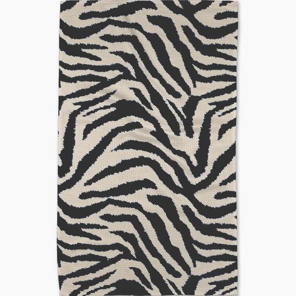 Geometry House Tea Towel -  Zira Black