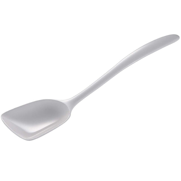 Gourmac Flat Front Spoon White 11" Melamine