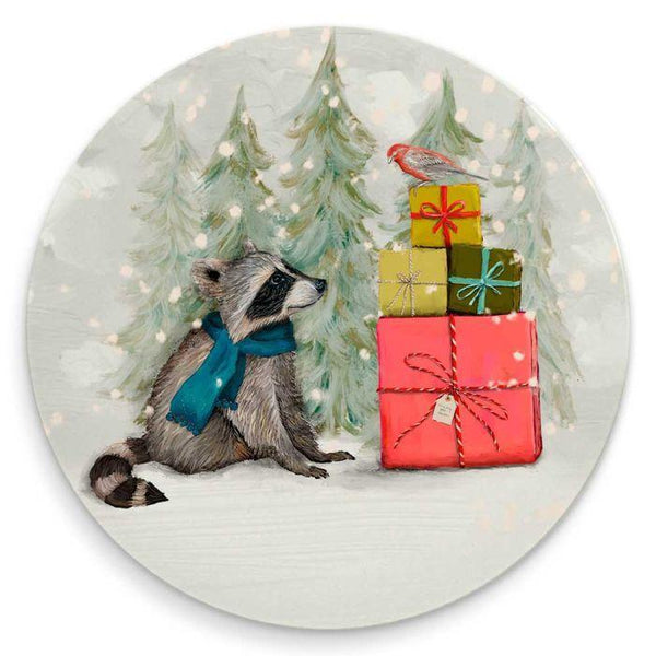 Coaster Raccoon Santa Claws