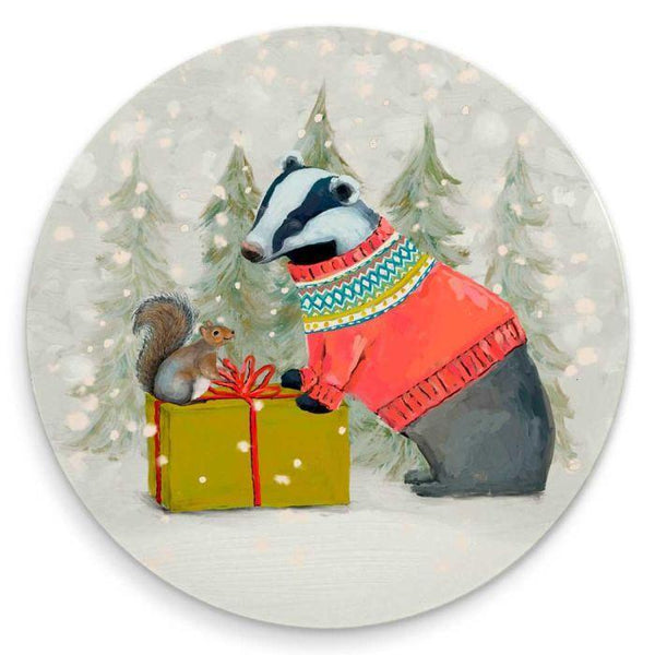 coaster Badger Santa Claws