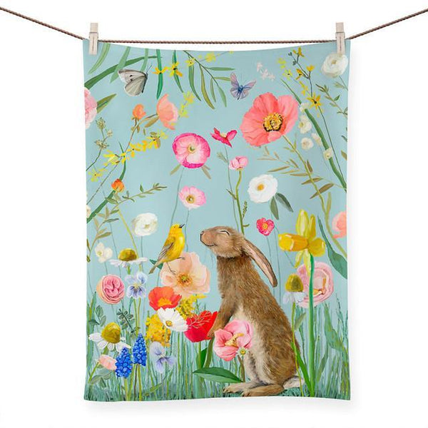 Towel Springtime Friends Bun & bird