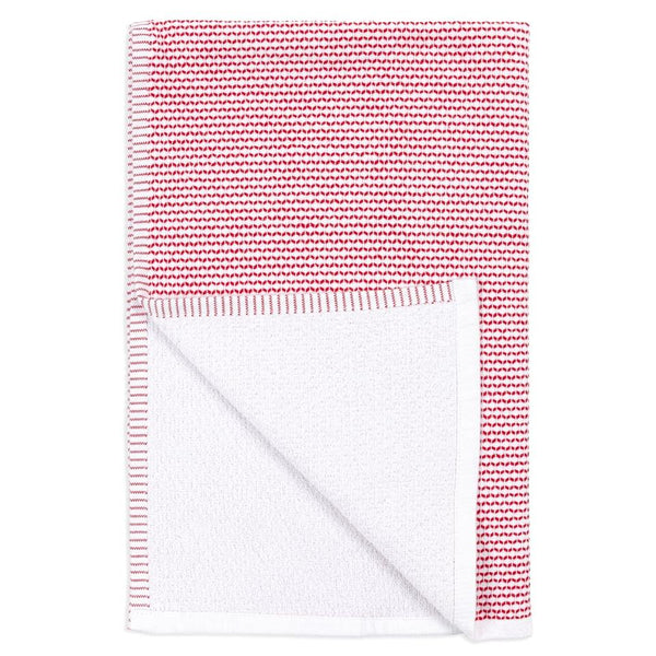 Mu Kitchen Honeycomb Terry Towel - Cherry