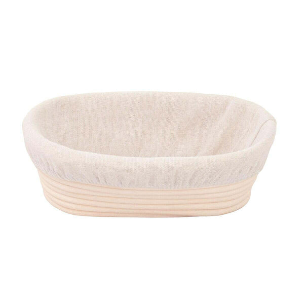 HIC Lined Banneton Bread Form 9.5"x6"x3"