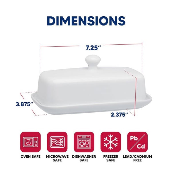 Harold Import Company Porcelain Butter Dish