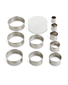 Harold Import Company Set of 10 Round Cookie Cutters