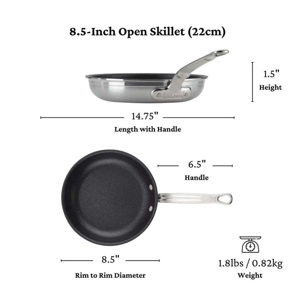 Hestan ProBond Stainless Steel Nonstick Titum 8.5" French Skillet