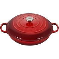 Le Creuset Signature 5qt Braiser - Cerise (Red)