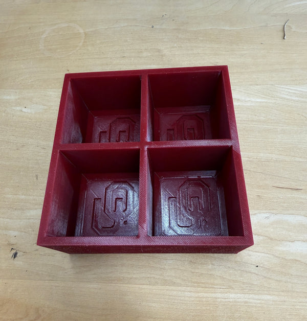 OU School of Business - Silicone OU "Crimson Cubes" Ice Cube Tray