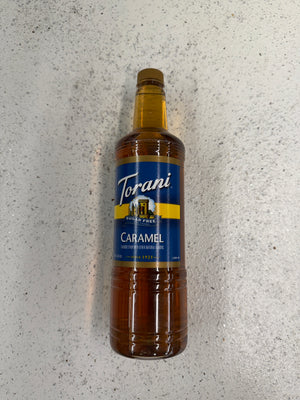 Torani 1 liter Syrup - Sugar Free Caramel