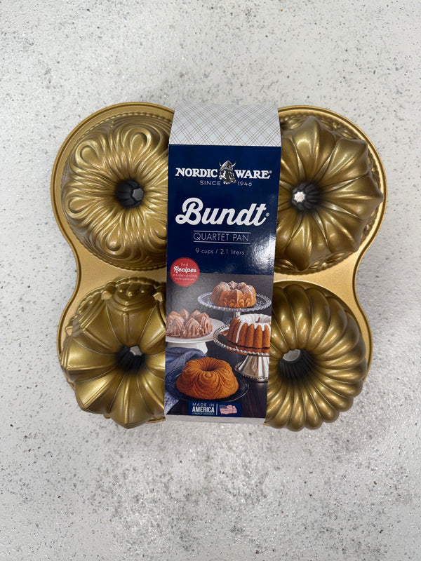 Nordic Ware Premier Gold Bundt Quartet Pan