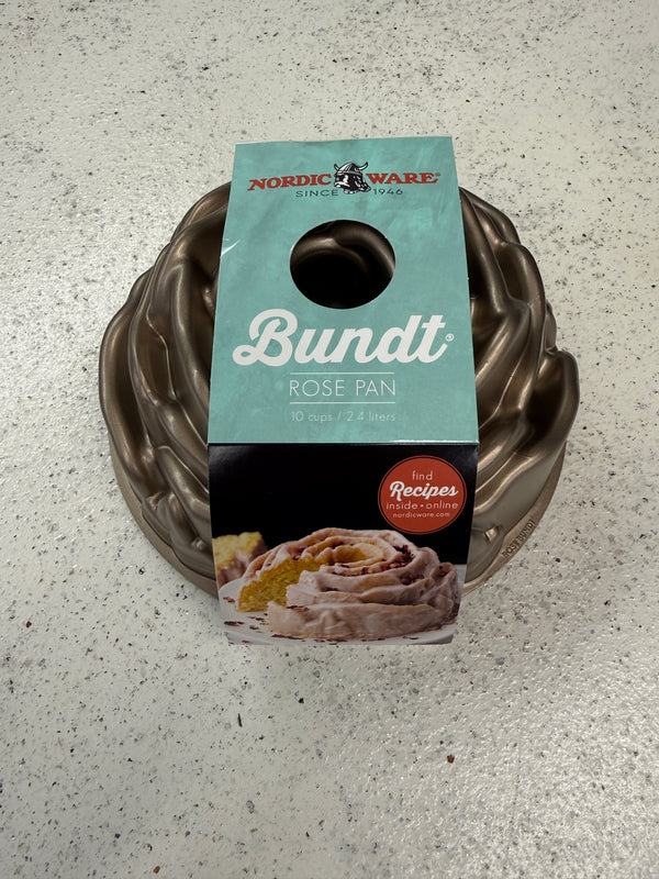 Nordic Ware Spring Toffee Rose Bundt Pan 10c