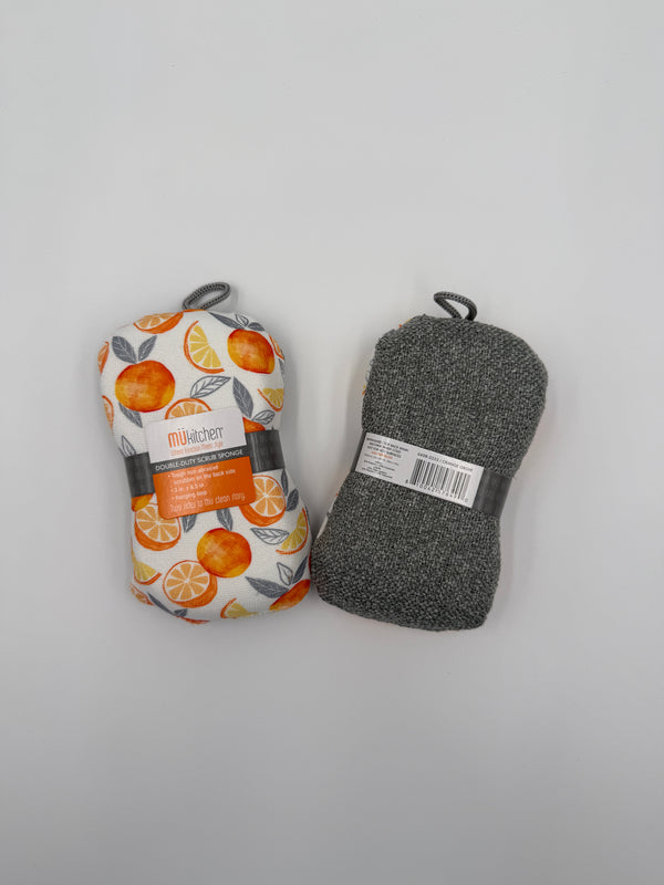 Mu Kitchen Designer Scrub Sponge - Orange Grove