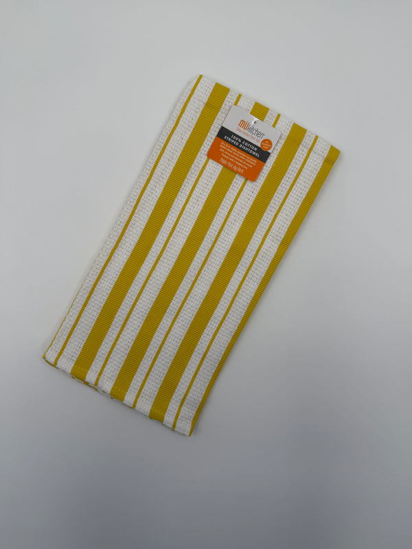 Mu Kitchen Basket Weave Towel - Yellow
