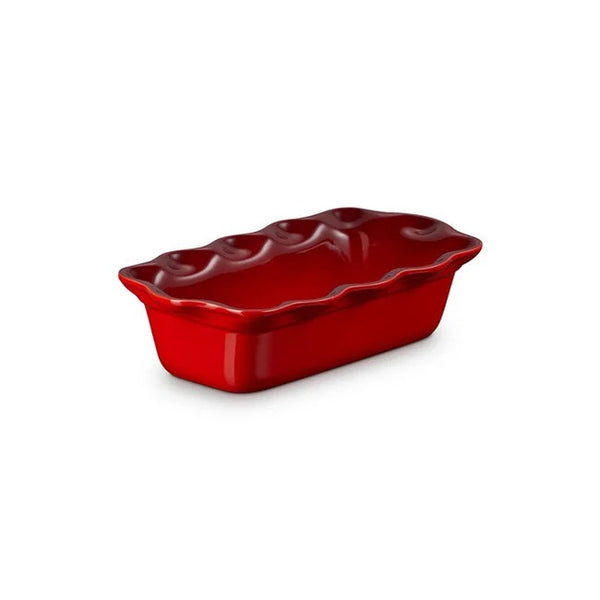 Le Creuset Heritage Stoneware 9" Fluted Loaf Pan - Cerise (Red)