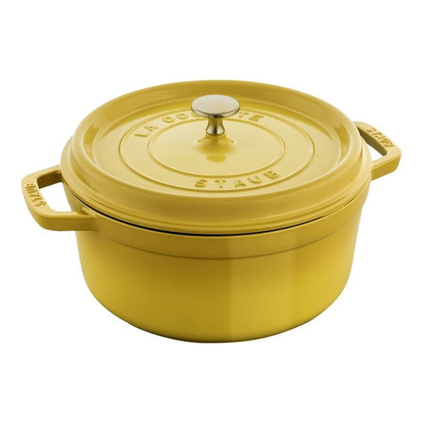 Staub Cast Iron 4qt Round Dutch Oven - Citron
