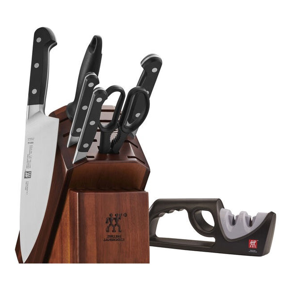 Zwilling Pro 8pc Knife Set w/ Bonus Sharpener