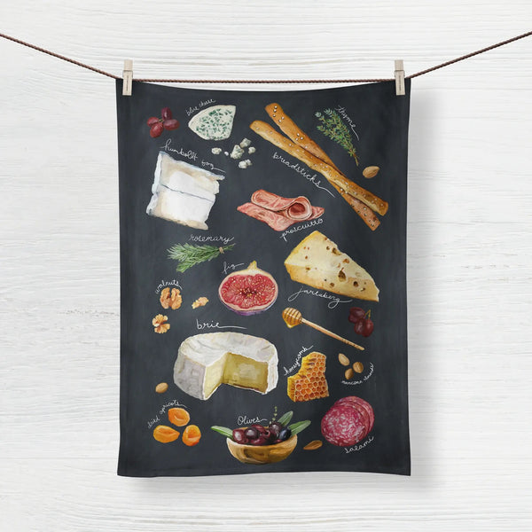 Charcuterie Tea Towel by Cathy Walters