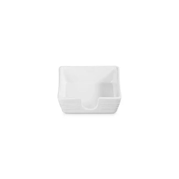 Le Creuset Stoneware Signature 6" Cocktail Napkin Holder - White
