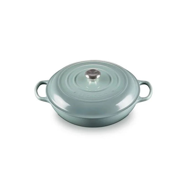 Le Creuset Signature Cast Iron 5qt Round Braiser - Sea Salt