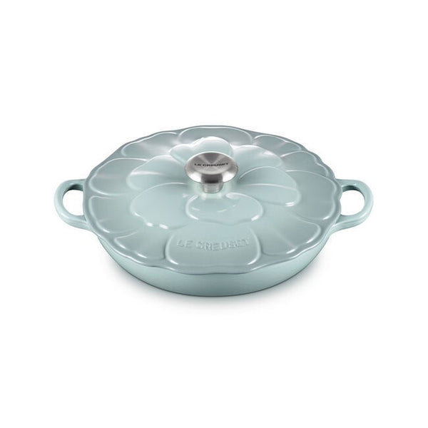 Le Creuset Signature Cast Iron 2.25qt Petal Braiser - Sea Salt