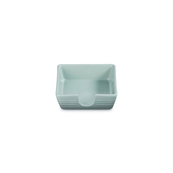 Le Creuset Stoneware Signature 6" Cocktail Napkin Holder - Sea Salt