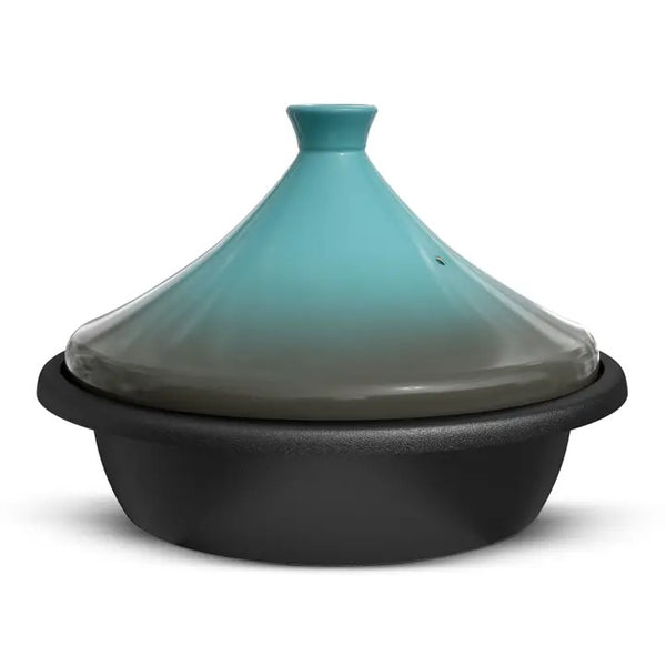 Kook Moroccan Enameled Cast Iron Tagine - Stone Blue